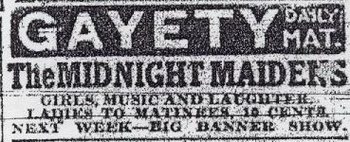 Gayety Theatre - Old Ad (newer photo)